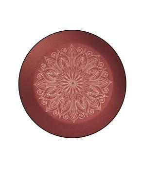 Preview: Urnendeckel Blumenmotiv Farbe: Rubin